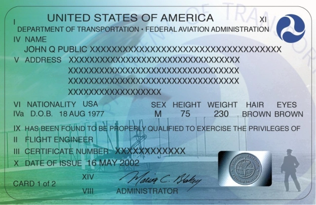 US Pilot Certificate
