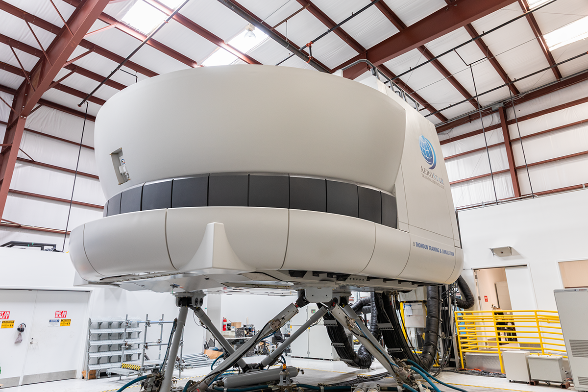 A320 SIM Outside Front